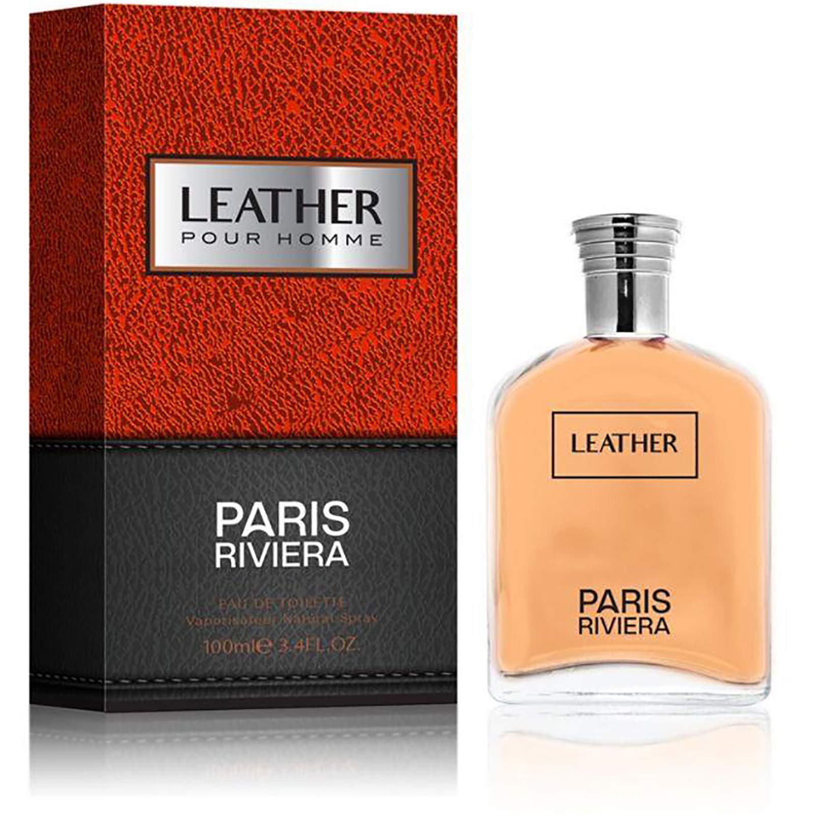 Leather by Paris Riviera for Men - Eau de Toilette, 100 ml